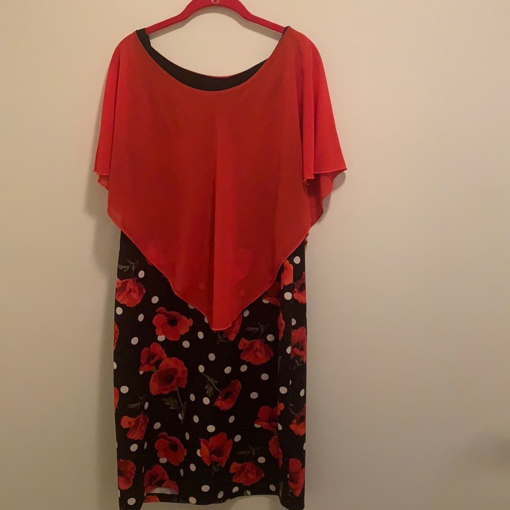 Red Floral Dress